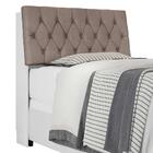 Cabeceira Cama Solteiro Branco Com Capitonê Suede Bege E Prat