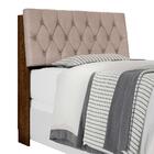 Cabeceira Cama Solteiro Malbec Com Capitonê Suede Palha E Pra