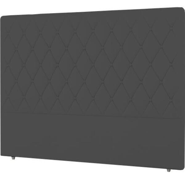 Cabeceira Camponesa Plus Solteiro 900mm Suede Cinza - Simbal