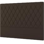 Cabeceira Camponesa Plus Solteiro 900mm Veluso Slim Chocolate