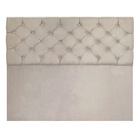 Cabeceira Capitonê Casal 1 40m Jade Suede - Pallazio - Bege