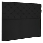 Cabeceira Capitonê Casal 1 40m Jade Suede - Pallazio - Preto