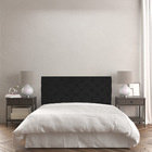 Cabeceira Capitonê Casal 1 40m Jade Suede Preto - Pallazio