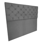 Cabeceira Capitonê King 1 95m Jade Suede Grafite - Pallazio