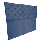 Cabeceira Capitonê King 1 95m Jade Suede - Pallazio - Azul Ma