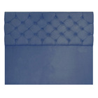 Cabeceira Capitonê Queen 1 60m Jade Suede Azul Marinho - Pall