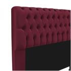 Cabeceira Captonê Pérola 140cm Casal Suede Bordô