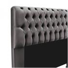 Cabeceira Captonê Pérola 160cm Queen Suede Cinza