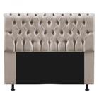 Cabeceira Captonê Pérola 90cm Suede Bege