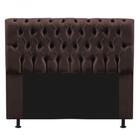 Cabeceira Captonê Pérola 90cm Suede Marrom