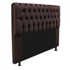 Cabeceira Captonê Pérola 90cm Suede Marrom