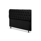 Cabeceira Captonê Pérola Preto 195cm King
