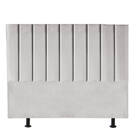 Cabeceira Carla Suede 195cm Cinza