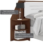 Cabeceira Carrara Para Colchão Box Casal Padrão Com 2 Criados