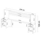 Cabeceira Casal 02 Gavetas Triunfo Demobile
