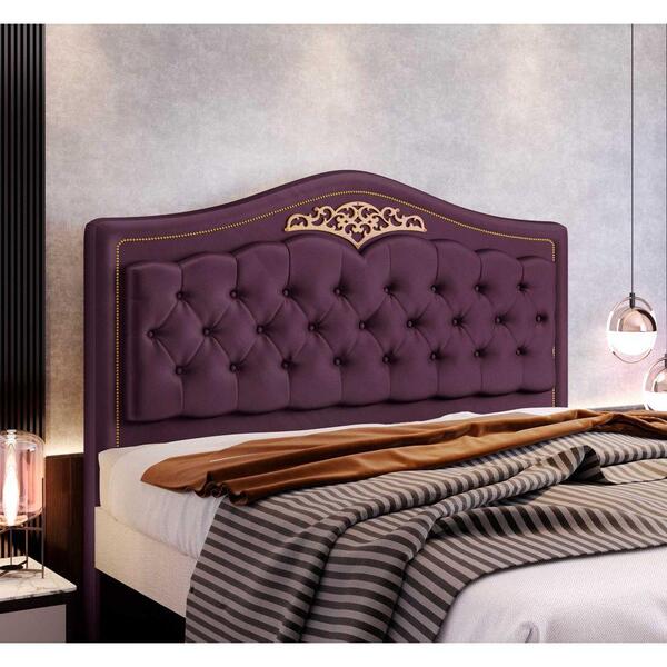 Cabeceira Casal 1,40 M Star Confort Roxo