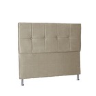 Cabeceira Casal 1,40m Lisboa Suede Bege Dal Poz Estofados