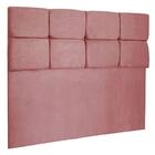 Cabeceira Casal 1,40m Nina Suede Rosê - Pallazio