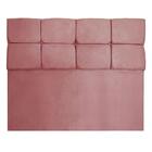 Cabeceira Casal 1,40m Nina Suede Rosê - Pallazio