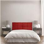 Cabeceira Casal 1,40m Nina Suede Vermelho - Pallazio