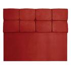 Cabeceira Casal 1,40m Nina Suede Vermelho - Pallazio