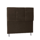 Cabeceira Casal 1,60m Toquio Suede Marrom Dal Poz Estofados