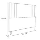 Cabeceira Casal 1,60m Viena Suede Rosa Dal Poz Estofados