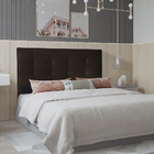 Cabeceira Casal 1,95m Berlim Suede Marrom Dal Poz Estofados