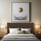 Cabeceira Casal 1,95m Viena Suede Marrom Dal Poz Estofados