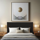 Cabeceira Casal 1,95m Viena Suede Preto Dal Poz Estofados