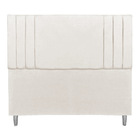 Cabeceira Casal 1,95m Viena Veludo Bege Dal Poz Estofados