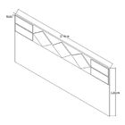 Cabeceira Casal 100% Mdf 22991 Demolição/branco - Foscarini