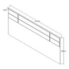 Cabeceira Casal 100% Mdf 2299 Branco - Foscarini