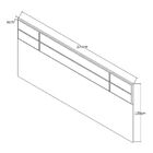 Cabeceira Casal 100% Mdf 2299 Marfim Areia/branco - Foscarini