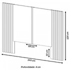 Cabeceira Casal 100% Mdf Off White Tw153 - Dalla Costa