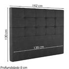 Cabeceira Casal 138 Cm Berlin Veludo Soon