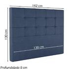 Cabeceira Casal 138 Cm Berlin Veludo Soon