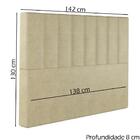 Cabeceira Casal 138 Cm Dubai Veludo Soon