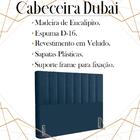 Cabeceira Casal 138 Cm Dubai Veludo Soon