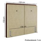 Cabeceira Casal 138 Cm Lizz Veludo Soon