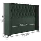 Cabeceira Casal 138 Cm Toquio Veludo Soon