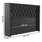 Cabeceira Casal 138 Cm Toquio Veludo Soon