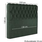 Cabeceira Casal 138 Cm Vegas Veludo Soon