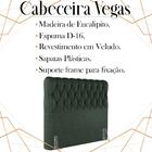 Cabeceira Casal 138 Cm Vegas Veludo Soon