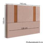 Cabeceira Casal 138 Cm Veron Veludo Soon