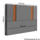 Cabeceira Casal 138 Cm Veron Veludo Soon