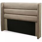 Cabeceira Casal 138cm Bmw Veludo Bege Ft Milani Store