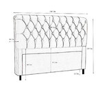 Cabeceira Casal 138cm Para Cama Box Maria Suede Veludo Preto