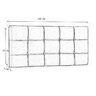 Cabeceira Casal 138cm Para Cama Box Painel Ana Luisa Suede  C