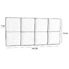 Cabeceira Casal 138cm Para Cama Box Painel Poliana Suede  Beg